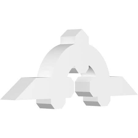 Ekena Millwork Ericson Architectural Grade PVC Gable Bracket, 36"W x 13 1/2"H x 4"D x 4"F, 9/12 Pitch GBP036X14X0404ERI00